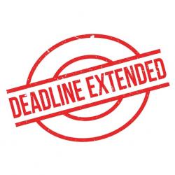 Deadline extended
