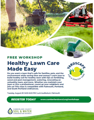 lawn care workshop flier