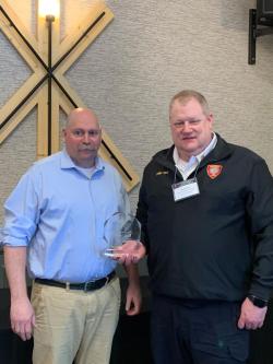 Chief Rice receives Instructor of the Year Award