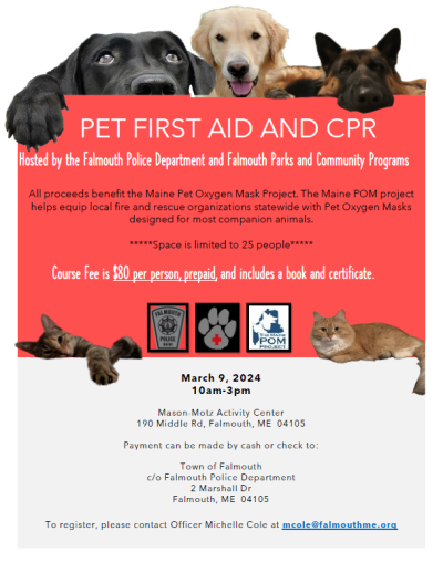 Pet First Aid Flier