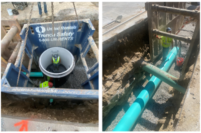 West Falmouth Sewer Construction Images
