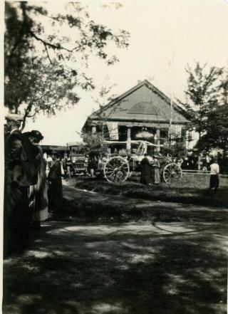 Old Home Days 1922 on the grounds of Falmouth Congregational Church